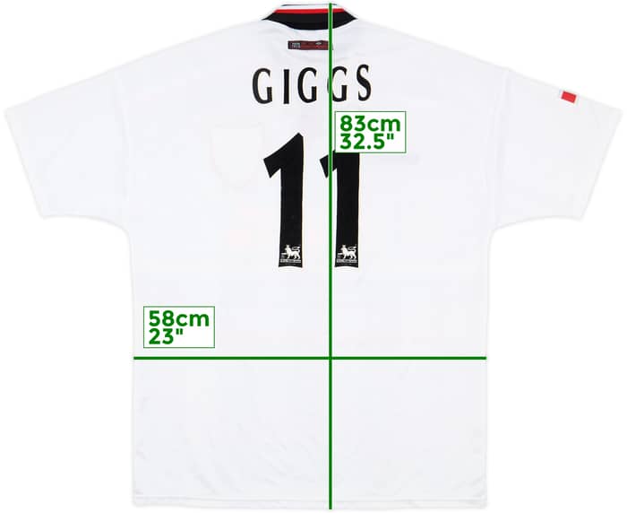 1997-99 Manchester United Away Shirt Giggs #11 - 8/10 - (XL)