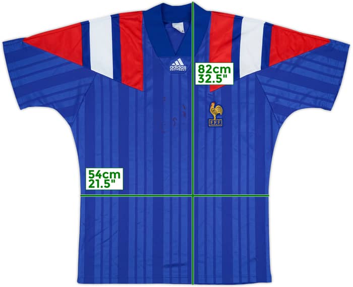 1992-94 France Home Shirt - 5/10 - (XL)