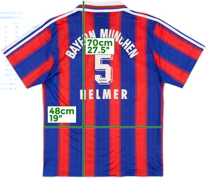 1995-97 Bayern Munich Home Shirt Helmer #5 - 5/10 - (S)