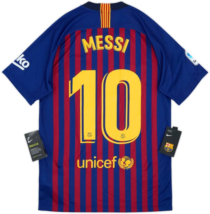 2018-19 Barcelona Home Shirt Messi #10 (S)