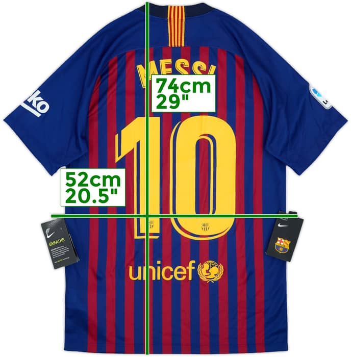 2018-19 Barcelona Home Shirt Messi #10 (S)