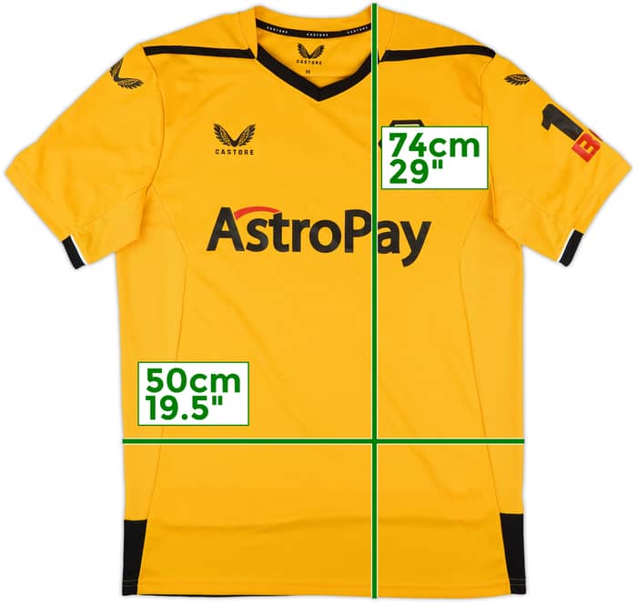 2022-23 Wolves Home Shirt - 10/10 - (M)
