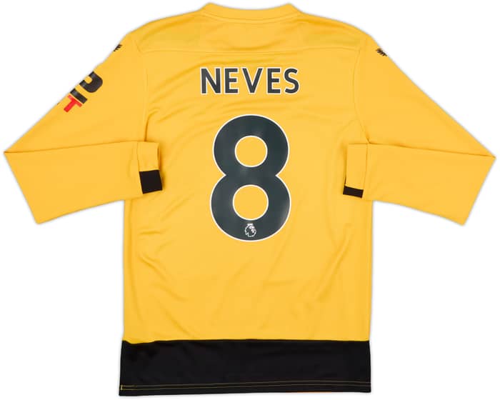2022-23 Wolves Home L/S Shirt Neves #8 - 9/10 - (S)