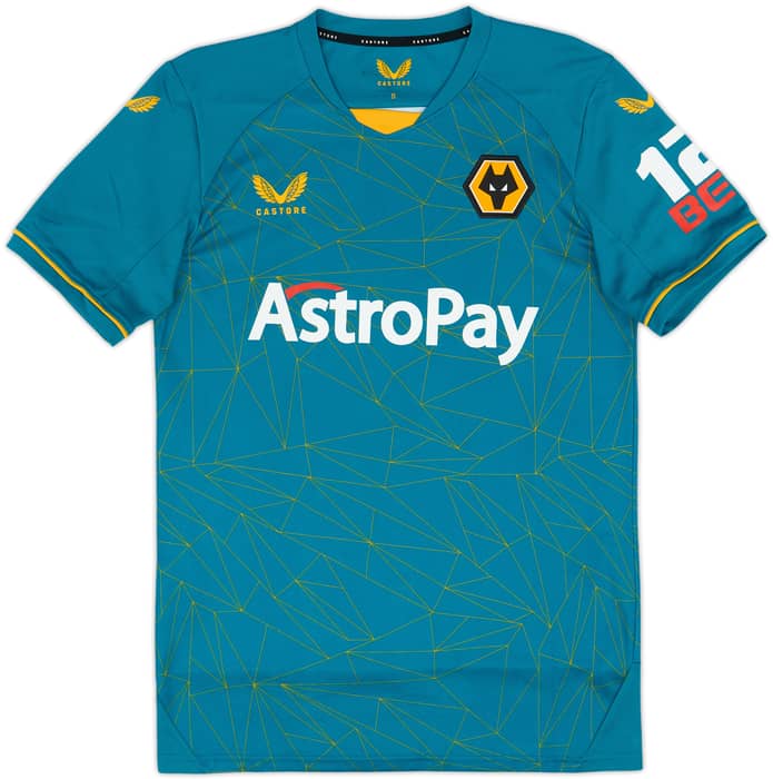 2022-23 Wolves Away Shirt Neves #8 - 10/10 - (S)