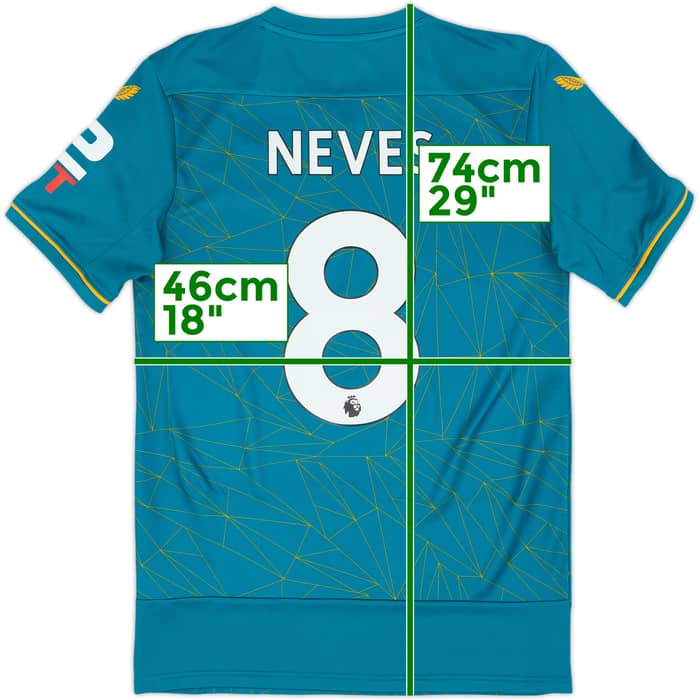 2022-23 Wolves Away Shirt Neves #8 - 10/10 - (S)
