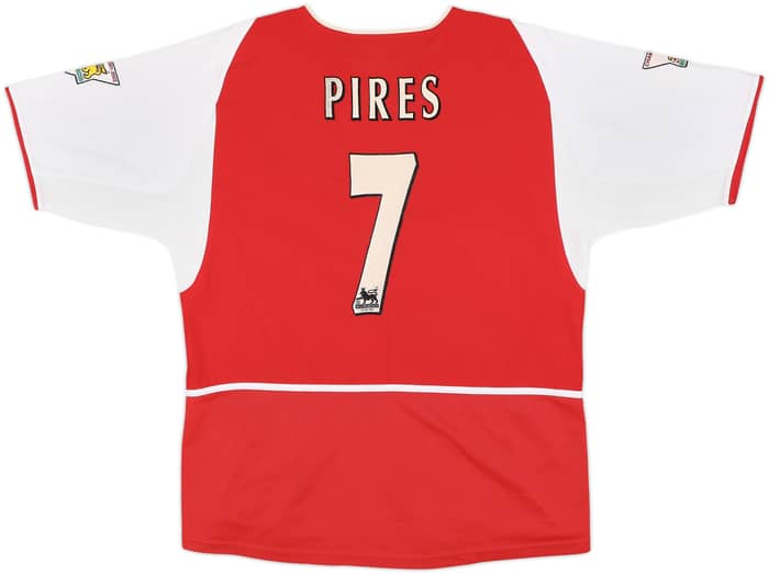 2002-04 Arsenal Home Shirt Pires #7 - 6/10 - (L)