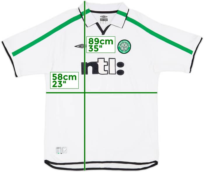2001-02 Celtic Away Shirt Lennon #18 - 7/10 - (XL)