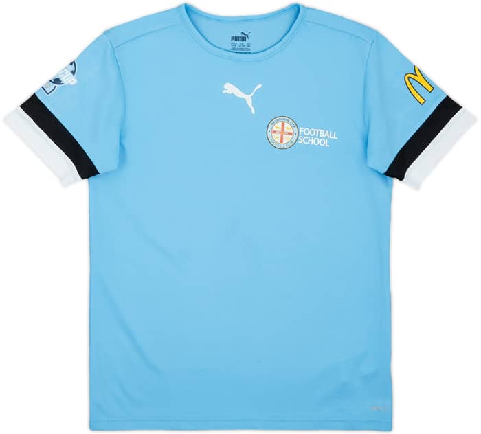2021-22 Melbourne City Puma Football School Training Shirt #30 - 7/10 - (L.Boys)