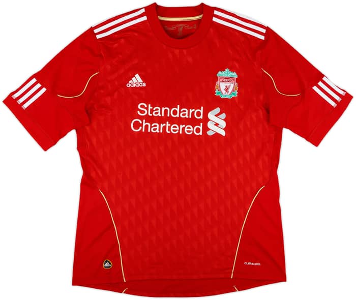 2010-12 Liverpool Home Shirt Gerrard #8 - 8/10 - (L)