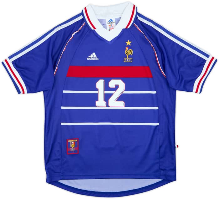 1998-00 France Home Shirt Henry #12 - 8/10 - (XS)