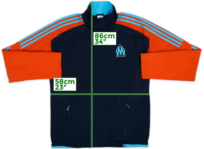 2011-12 Olympique Marseille adidas Track Jacket - 8/10 - (XL)
