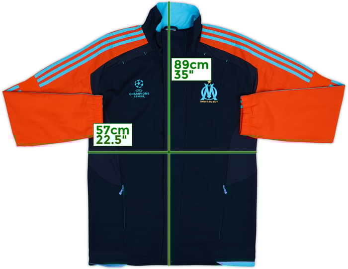 2011-12 Olympique Marseille CL adidas Track Jacket - 8/10 - (L)