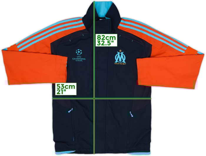 2011-12 Olympique Marseille CL adidas Track Jacket - 7/10 - (S/M)