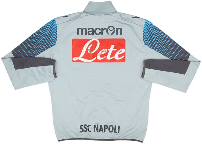 2014-15 Napoli Macron 1/4 Zip Training Top - 5/10 - (XL)