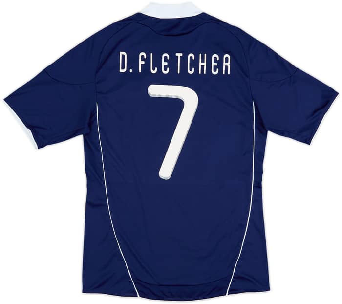 2010-11 Scotland Home Shirt D. Fletcher #7 - 7/10 - (M)