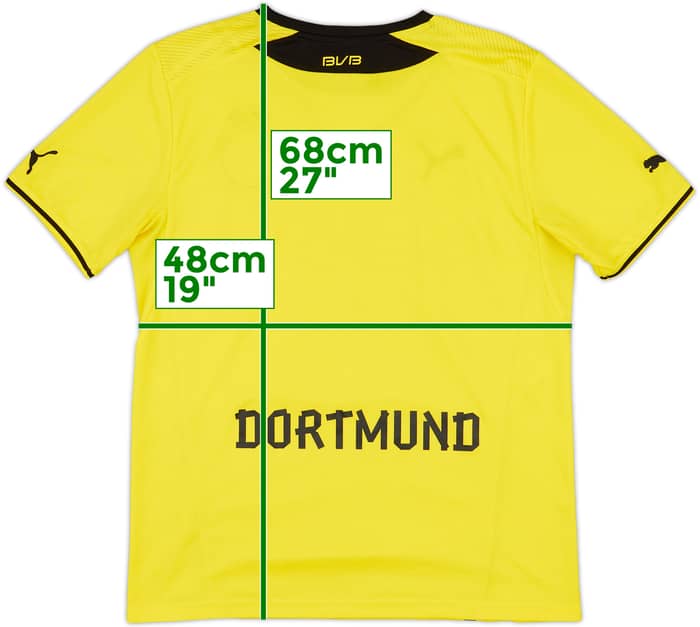 2013-14 Borussia Dortmund Home Shirt - 8/10 - (M)