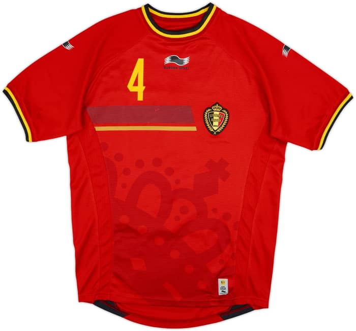 2014-15 Belgium Home Shirt Kompany #4 - 8/10 - (L)