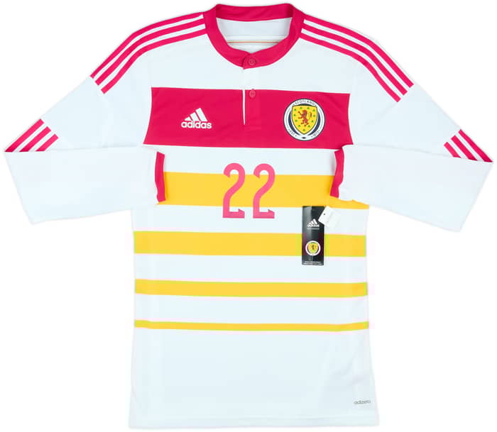 2014-15 Scotland Player Issue Away L/S Shirt #22 (M)