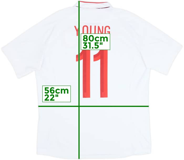 2012-13 England Home Shirt Young #11 - 6/10 - (XL)