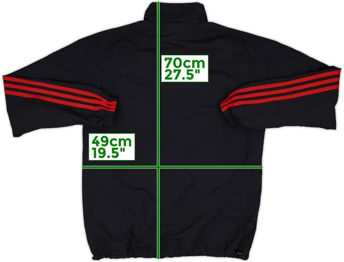 2011-12 AC Milan adidas Track Jacket - 8/10 - (XL.Boys)