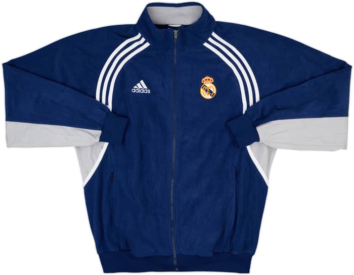 2000-01 Real Madrid adidas Fleece Track Jacket - 8/10 - (L)