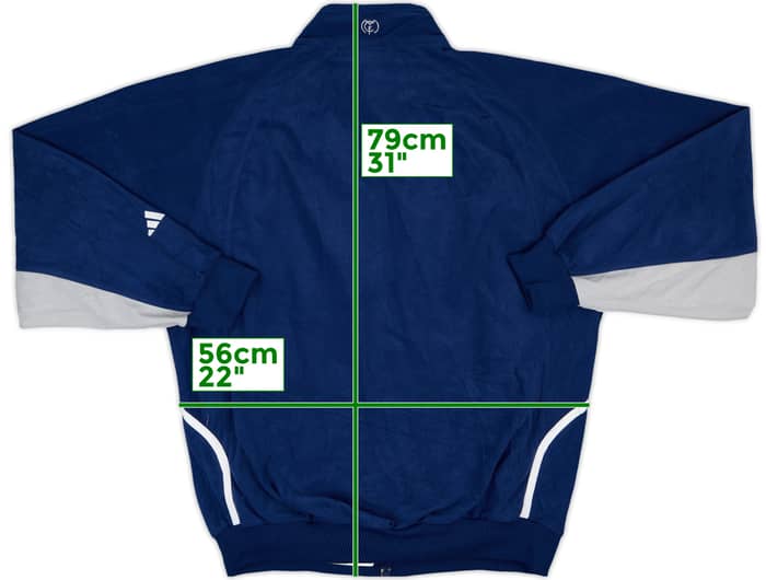 2000-01 Real Madrid adidas Fleece Track Jacket - 8/10 - (L)