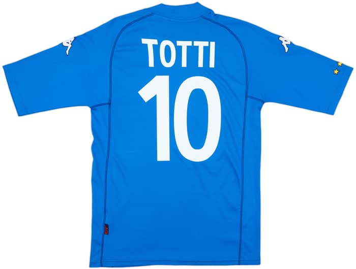 2002 Italy Home Shirt Totti #10 - 6/10 - (M)