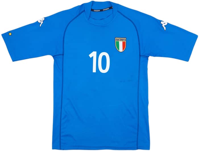 2002 Italy Home Shirt Totti #10 - 6/10 - (M)
