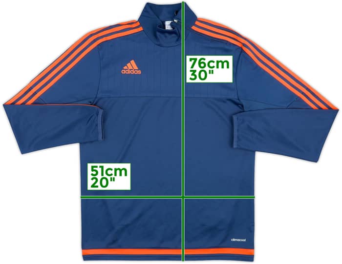 2015-16 Lyon adidas 1/4 Zip Drill Top - 6/10 - (M)