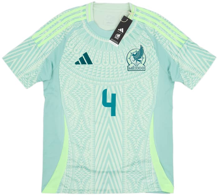 2024-25 Mexico Away Shirt E.Alvarez #4 (M)