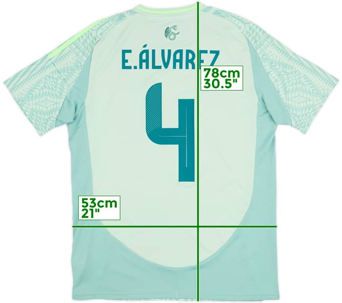 2024-25 Mexico Away Shirt E.Alvarez #4 (L)