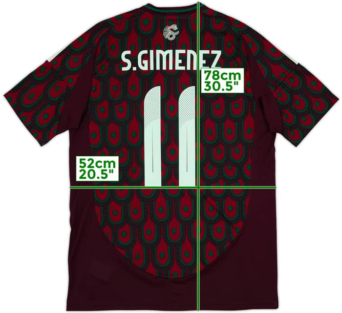 2024-25 Mexico Home Shirt S.Gimenez #11 (L)