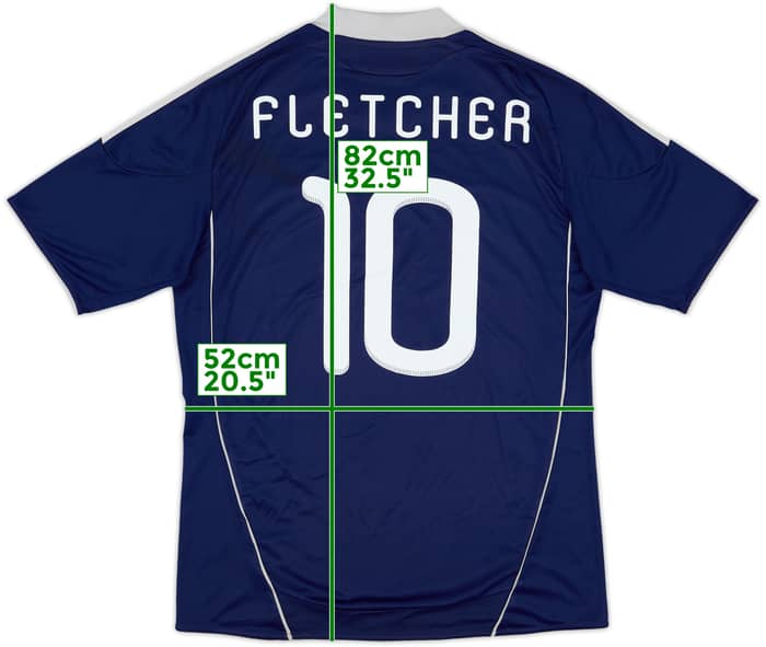 2010-11 Scotland Home Shirt Fletcher #10 - 4/10 - (L)