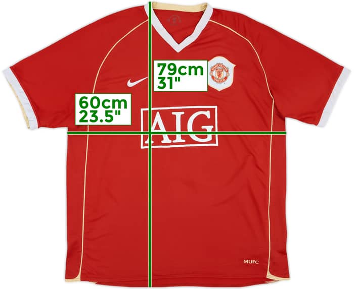2006-07 Manchester United Home Shirt Scholes #18 - 5/10 - (XL)