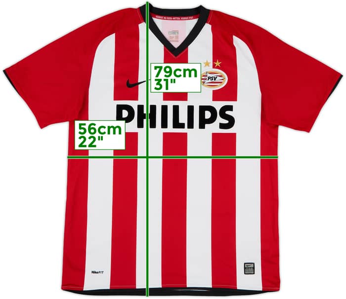 2008-10 PSV Home Shirt - 7/10 - (L)