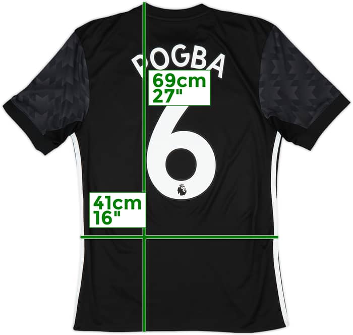 2017-18 Manchester United Away Shirt Pogba #6 - 7/10 - (XS)