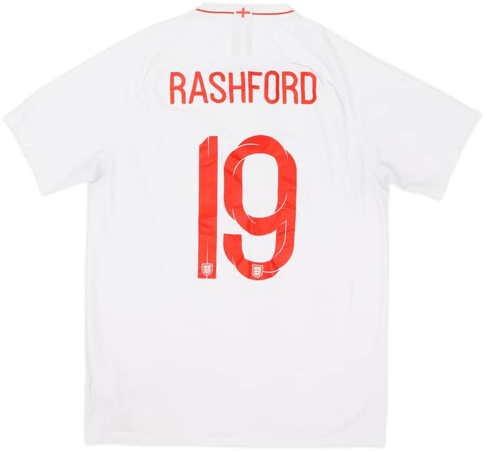 2018-19 England Home Shirt Rashford #19 - 6/10 - (L)