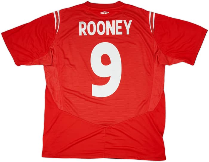 2004-06 England Away Shirt Rooney #9 - 6/10 - (XL)