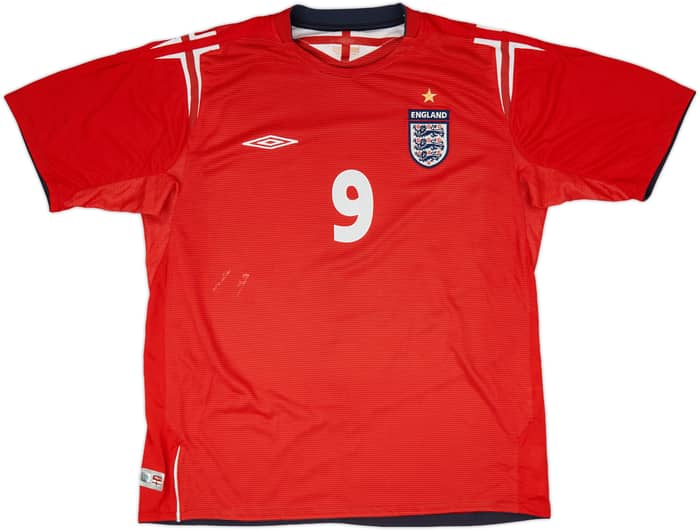2004-06 England Away Shirt Rooney #9 - 6/10 - (XL)