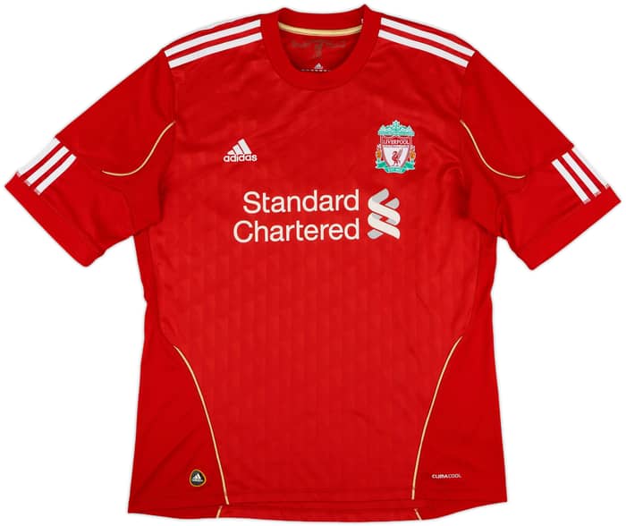 2010-12 Liverpool Home Shirt Gerrard #8 - 9/10 - (L)
