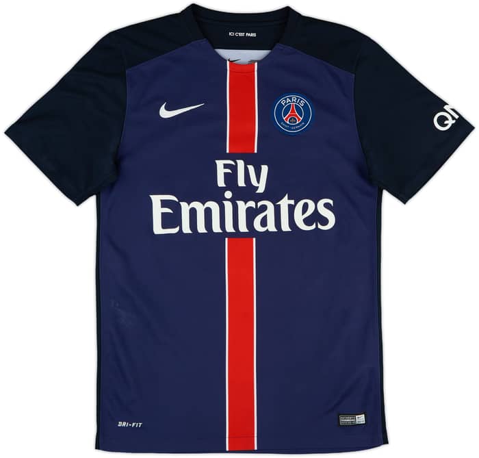 2015-16 Paris Saint-Germain Home Shirt Ibrahimovic #10 - 7/10 - (S)
