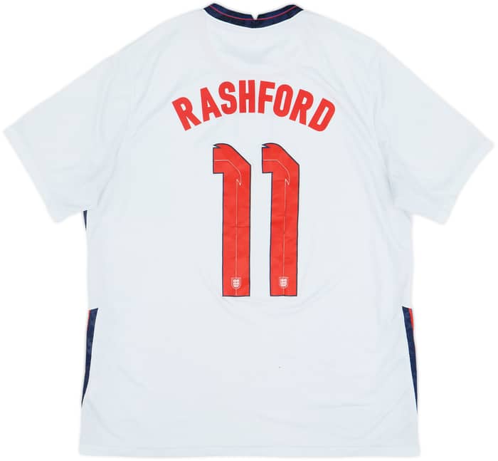 2020-22 England Home Shirt Rashford #11 - 4/10 - (XL.Boys)
