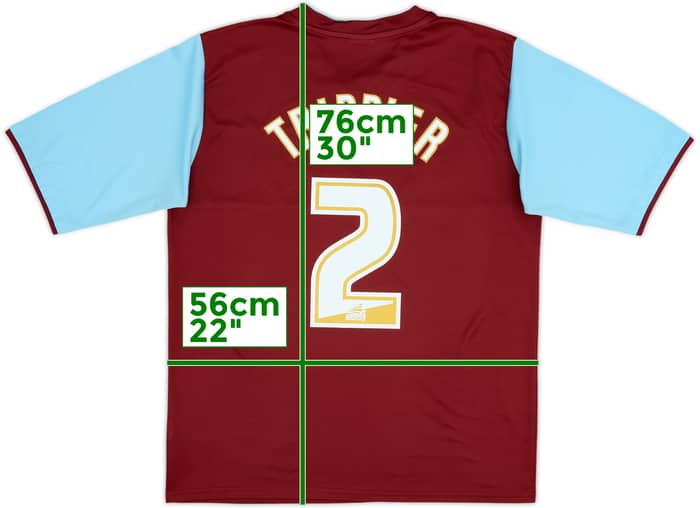 Camiseta de local del Burnley 2012-13 Trippier #2 - 7/10 - (XL)