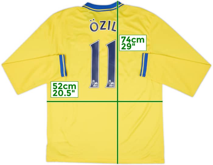 2013-14 Arsenal Away L/S Shirt Ozil #11 - 8/10 - (M)