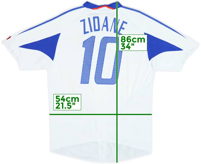 2004-06 France Away Shirt Zidane #10 - 5/10 - (XL)