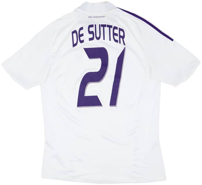 2008-09 Anderlecht Home Shirt De Sutter #21 - 6/10 - (M)