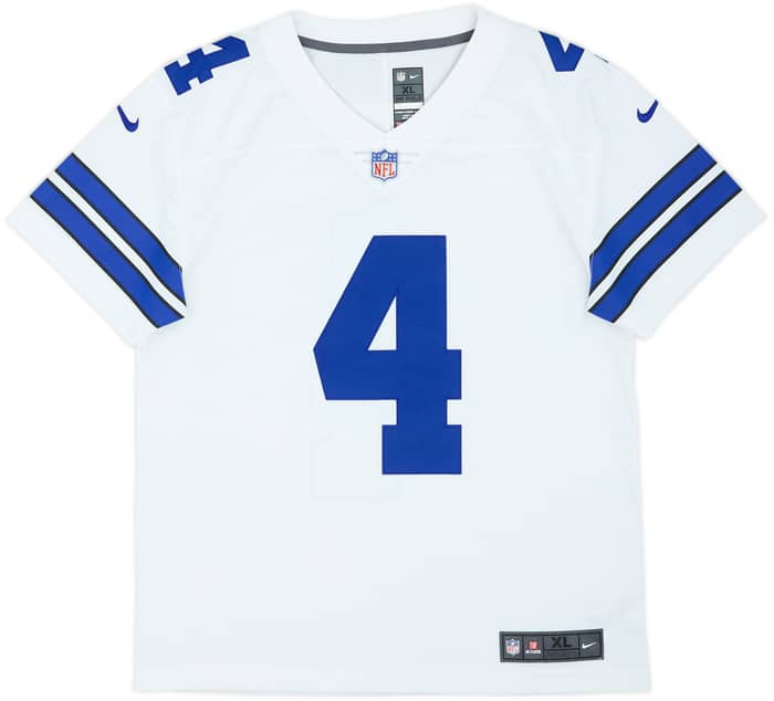 2017-25 Dallas Cowboys Prescott #4 Nike Limited Home Jersey - 8/10 - (XL.Boys)