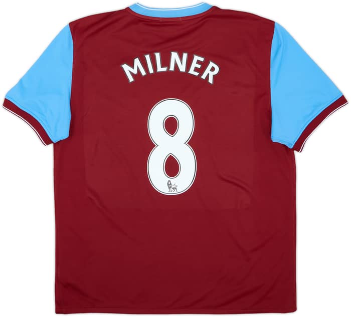 2009-10 Aston Villa Home Shirt Milner #8 - 6/10 - (L)