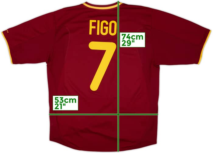2000-02 Portugal Home Shirt Figo #7 - 9/10 - (L)