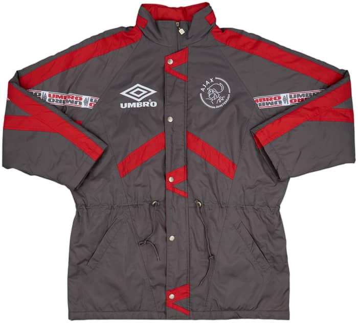 1995-96 Ajax Umbro Padded Bench Coat - 8/10 - (XXL)